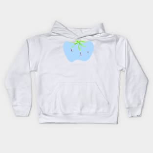 Blue green tomatoes digital art Kids Hoodie